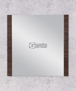 Walnut framed mirror