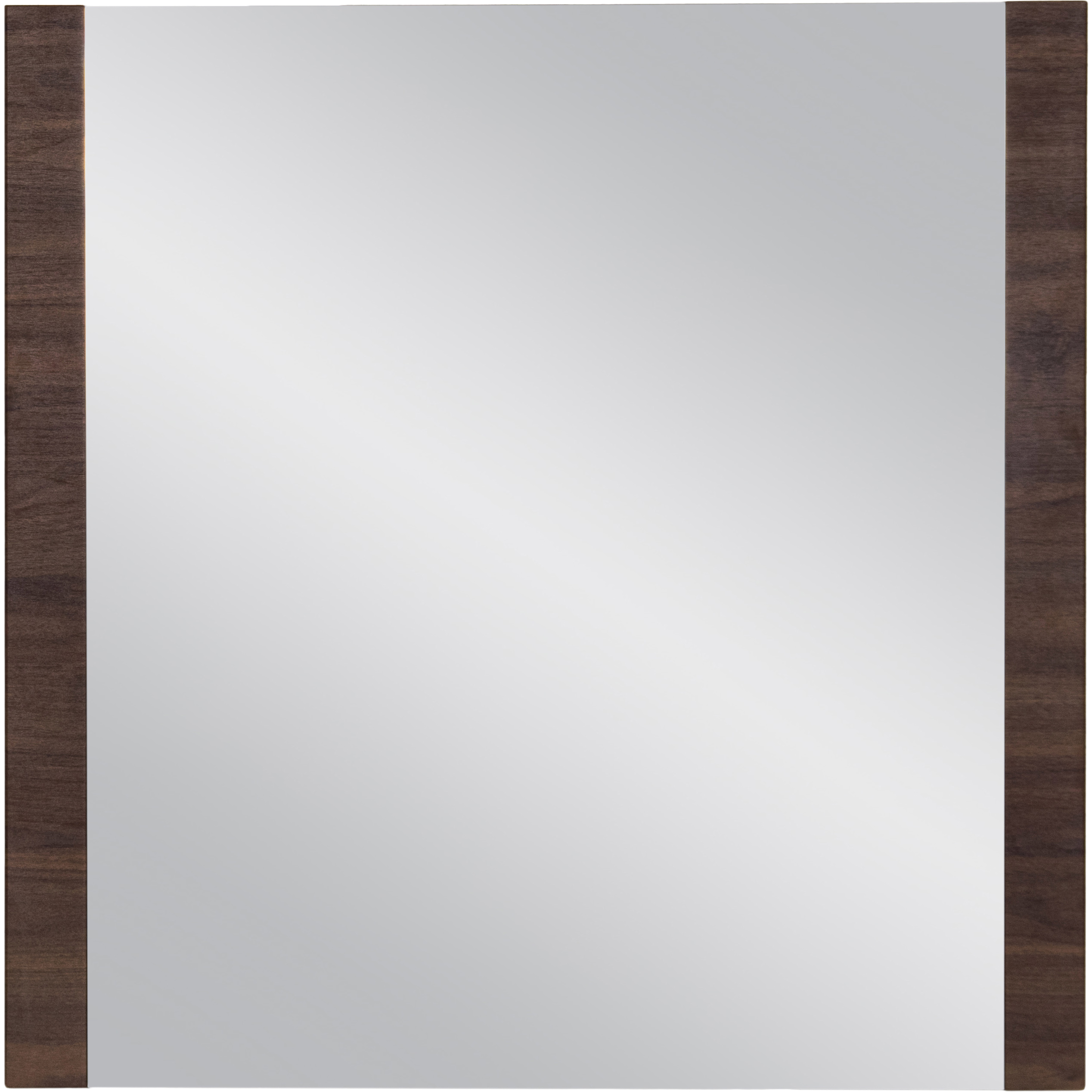 Walnut framed mirror