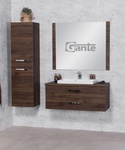 1000 mm walnut vanity unit Cork