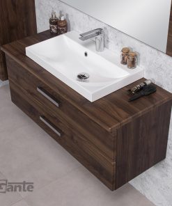 1000 mm walnut vanity unit Cork
