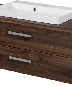 1000 mm walnut vanity unit Cork