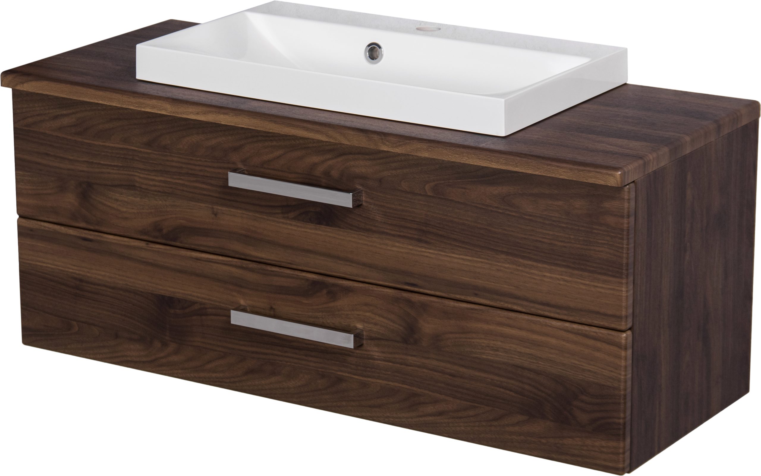 1000 mm walnut vanity unit Cork