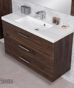1000 mm walnut vanity unit Cork