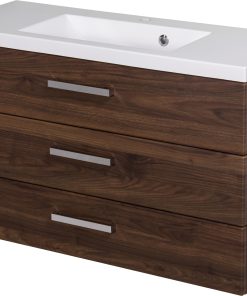 1000 mm walnut vanity unit Cork