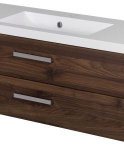 1200 mm walnut vanity unit with worktop