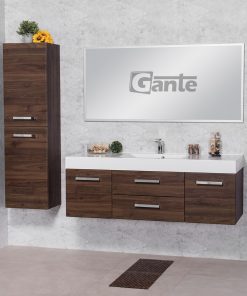 1400 mm walnut vanity unit Mullingar