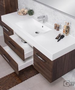 1400 mm walnut vanity unit Mullingar