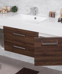 1400 mm walnut vanity unit Mullingar