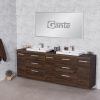 2100 mm walnut vanity unit Cork