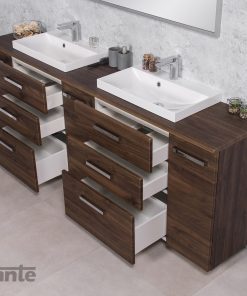 2100 mm walnut vanity unit Cork