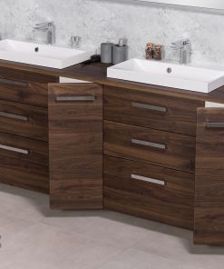 2100 mm walnut vanity unit Cork