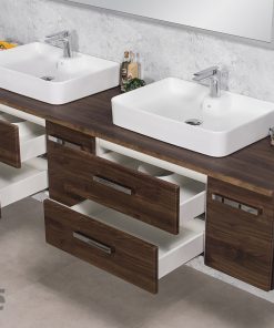 210 cm Walnut vanity unit Dublin