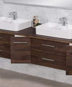 210 cm Walnut vanity unit Dublin