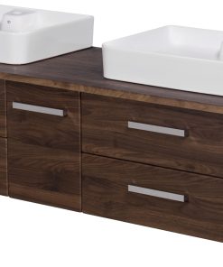 210 cm Walnut vanity unit Dublin