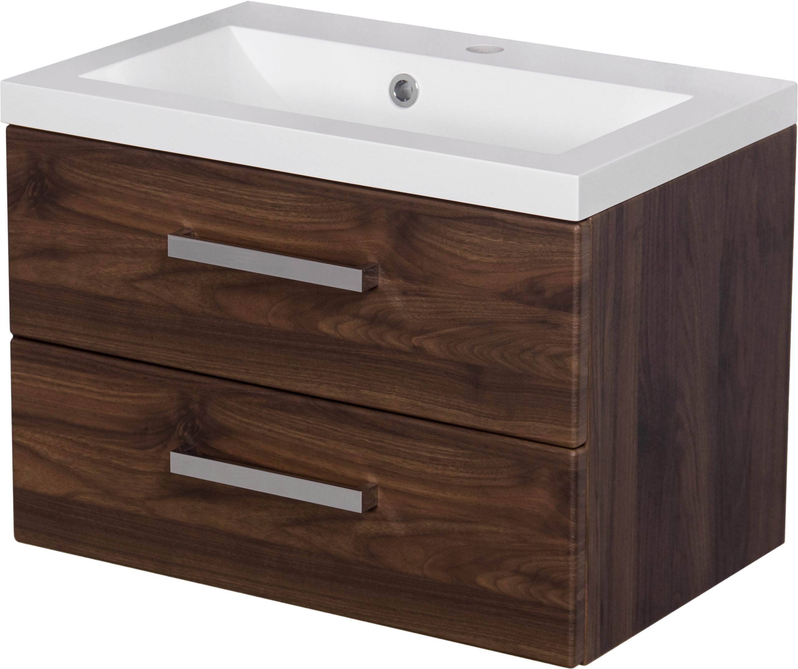 600 mm Walnut vanity unit Cork