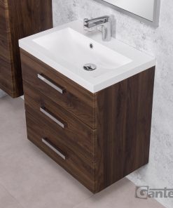 600 mm Walnut vanity unit Cork