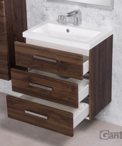 600 mm Walnut vanity unit Cork