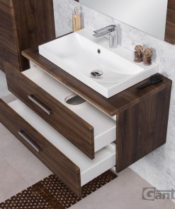 800 mm walnut vanity unit Waterford