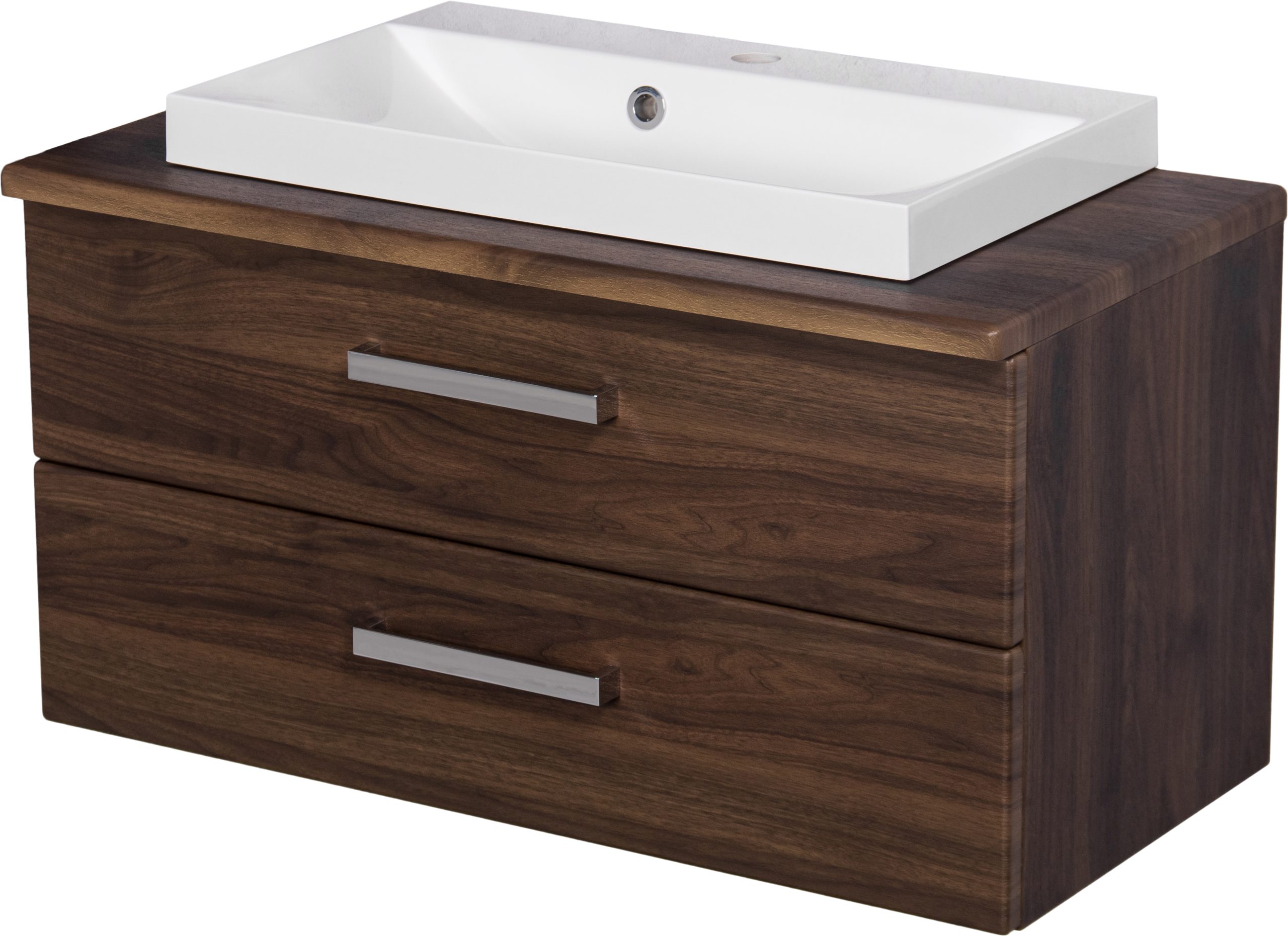 800 mm walnut vanity unit Waterford