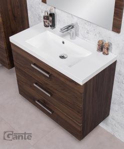 800 mm walnut vanity unit Waterford