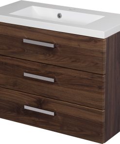 800 mm walnut vanity unit Waterford