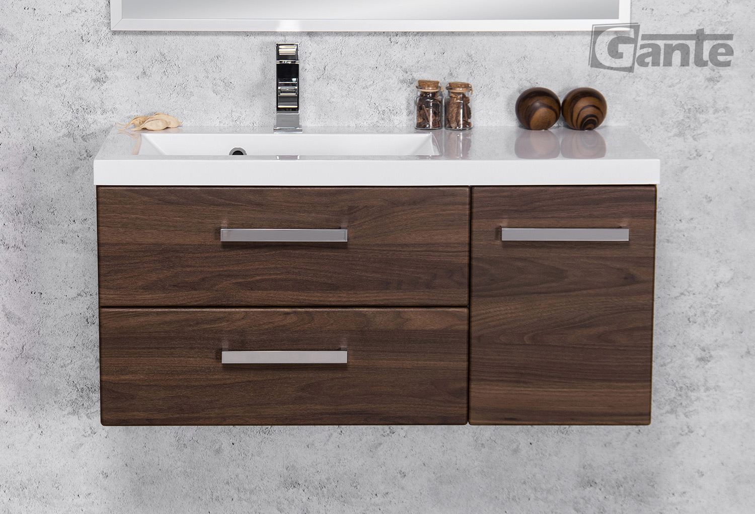 900 mm walnut vanity unit Dublin