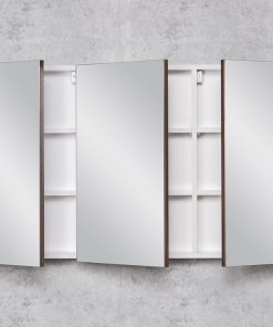 Walnut cabinet with mirror