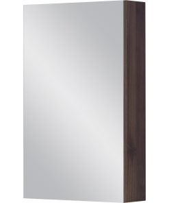 walnut cabinet with mirror