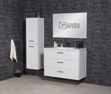 1000mm white vanity unit Dublin