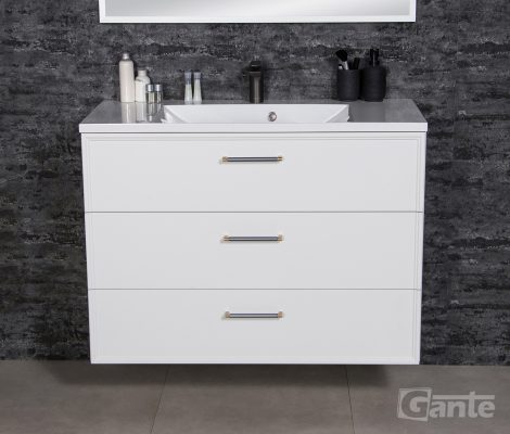 1000mm white vanity unit Dublin