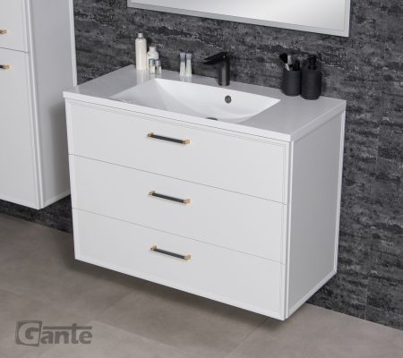 1000mm white vanity unit Dublin