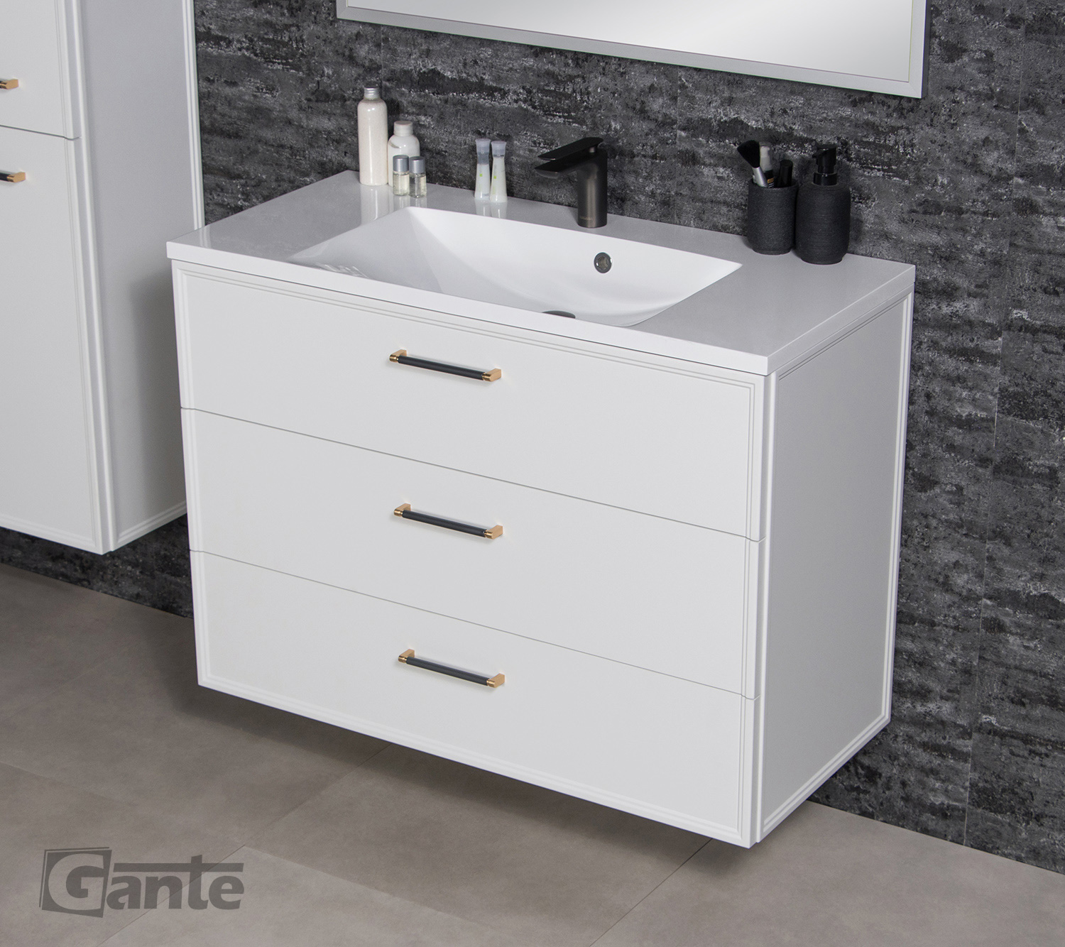 1000mm white vanity unit Dublin
