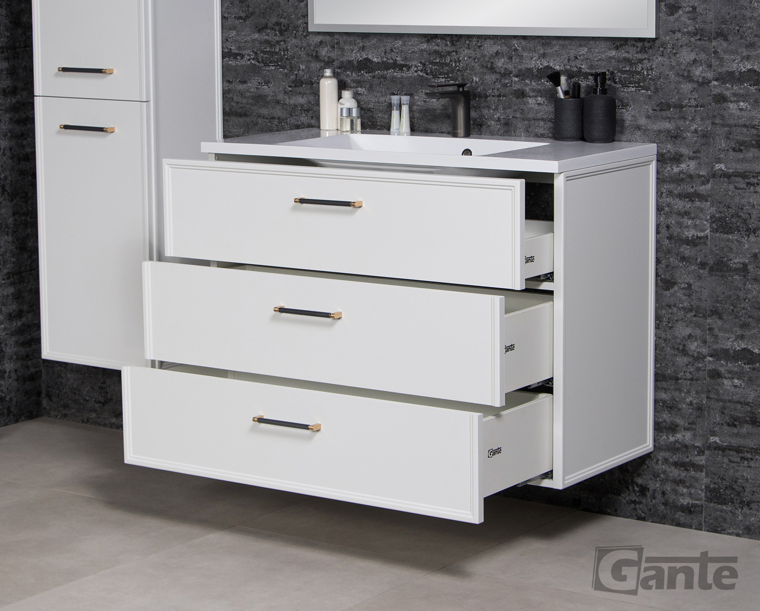 1000mm white vanity unit Dublin