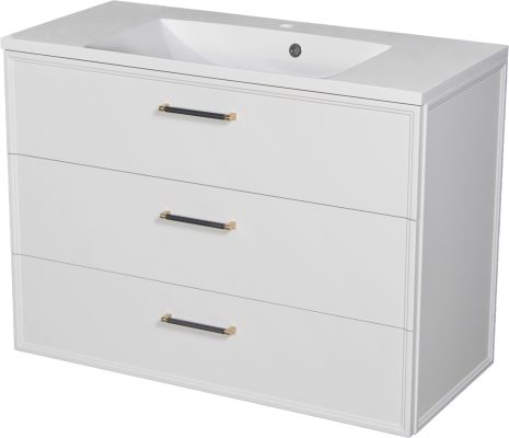 1000mm white vanity unit Dublin