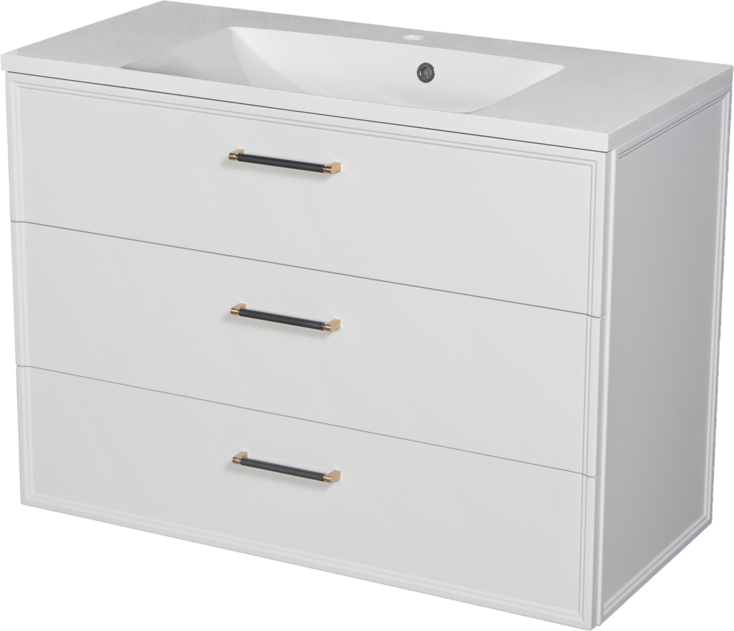 1000mm white vanity unit Dublin